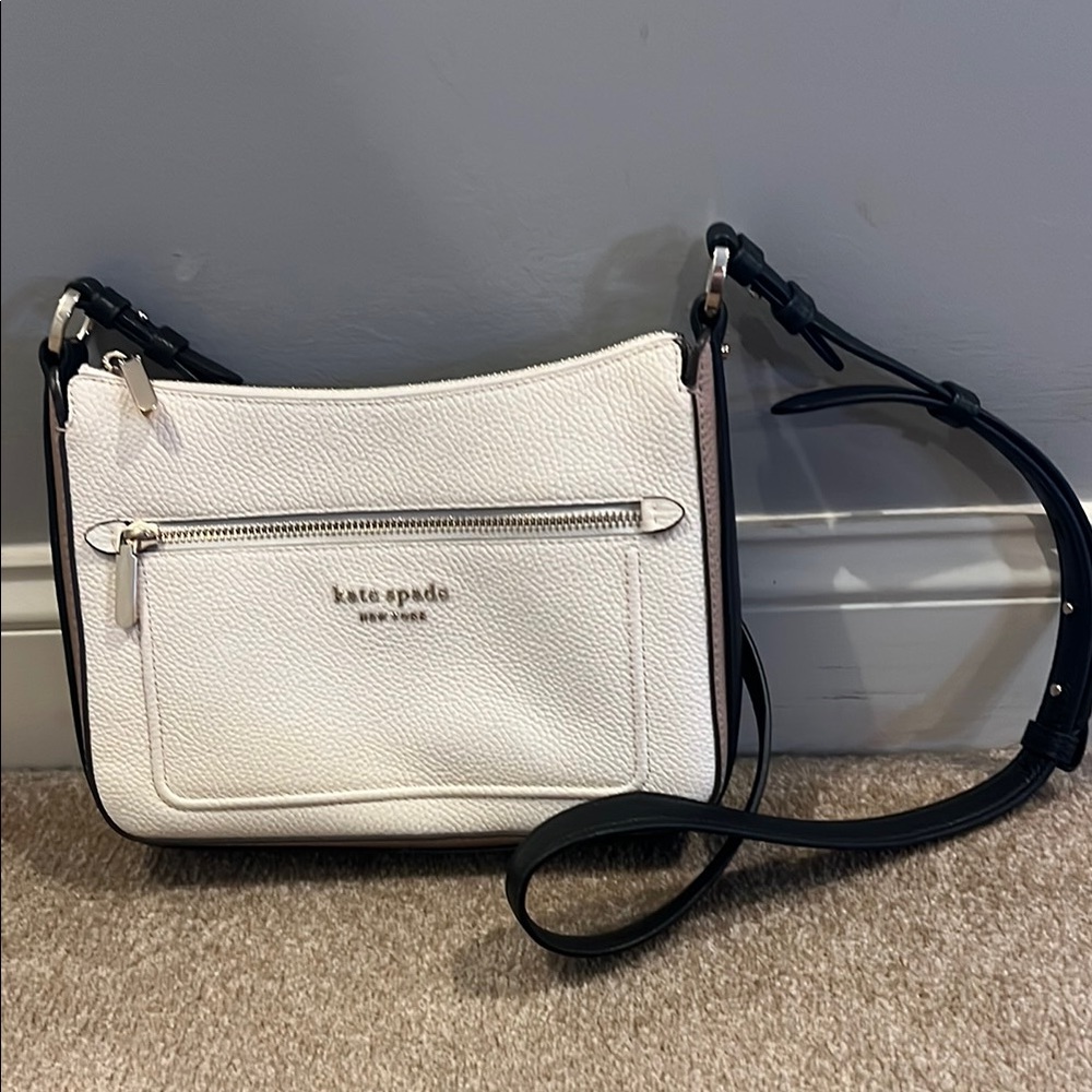 kate spade Cream and Black Crossbody Bag